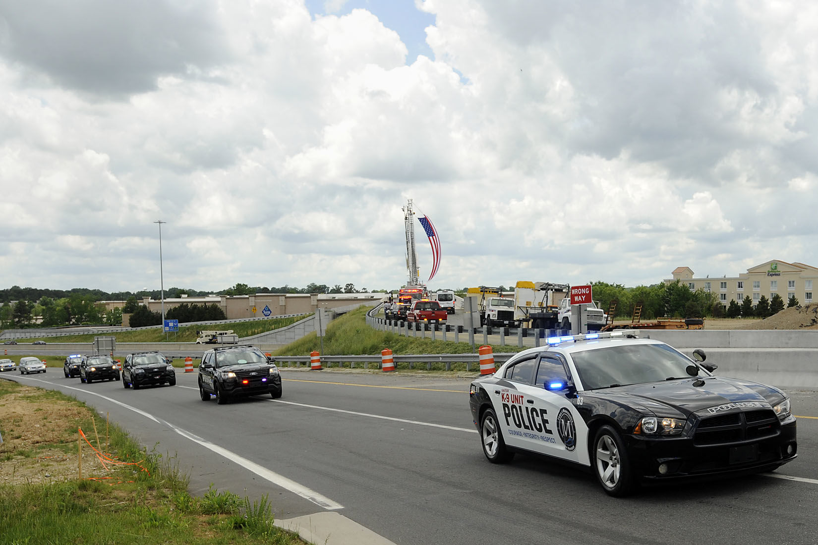 Processional for Mooresville Police Officer Jordan Sheldon